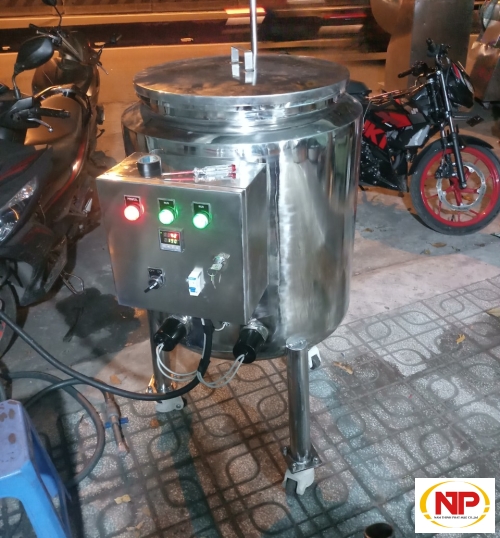 Bồn nấu gia nhiệt thực phẩm cánh khuấy